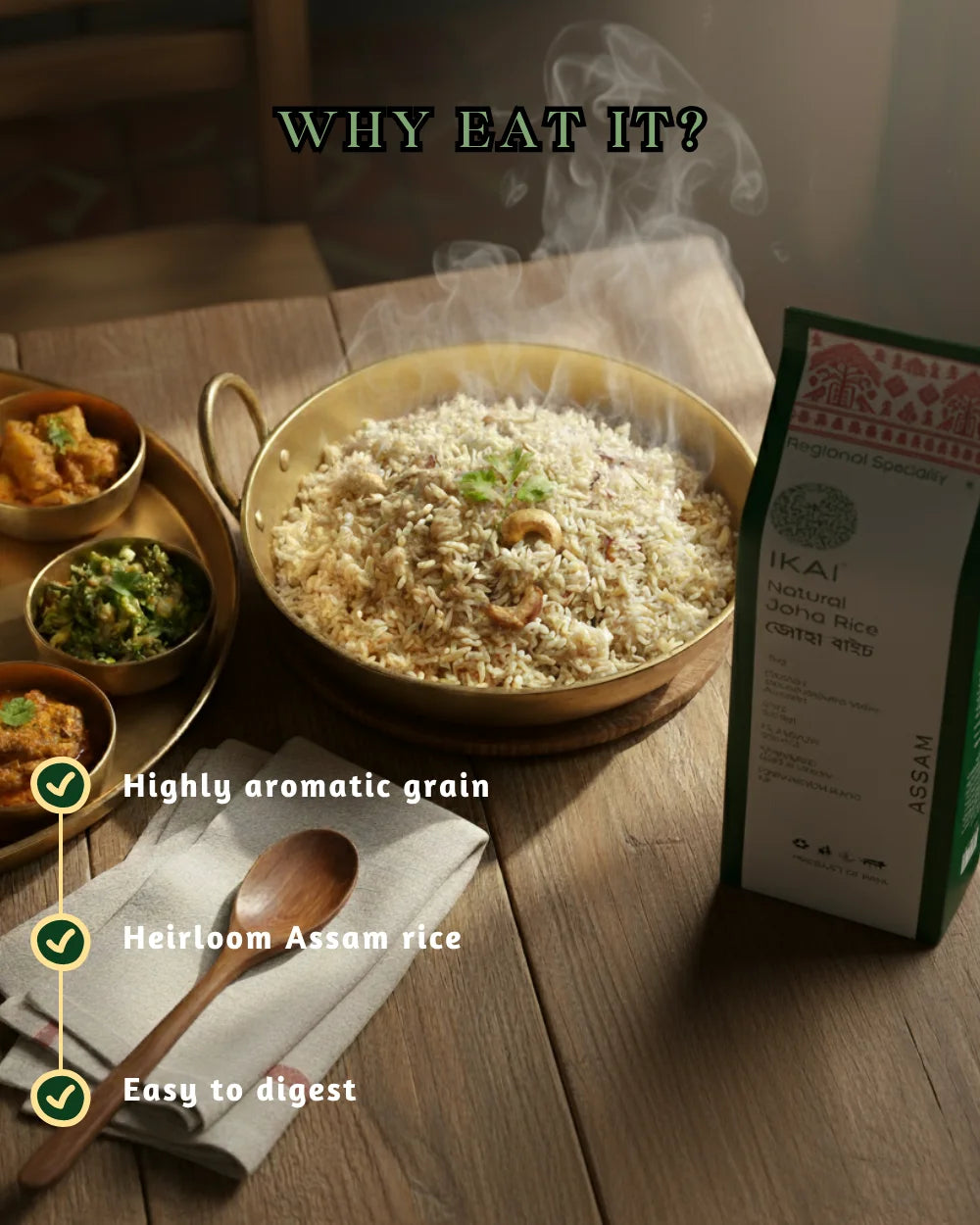Natural Joha Rice | Heirloom Rice | Aromatic | Regional Specialty-Assam | 1000g