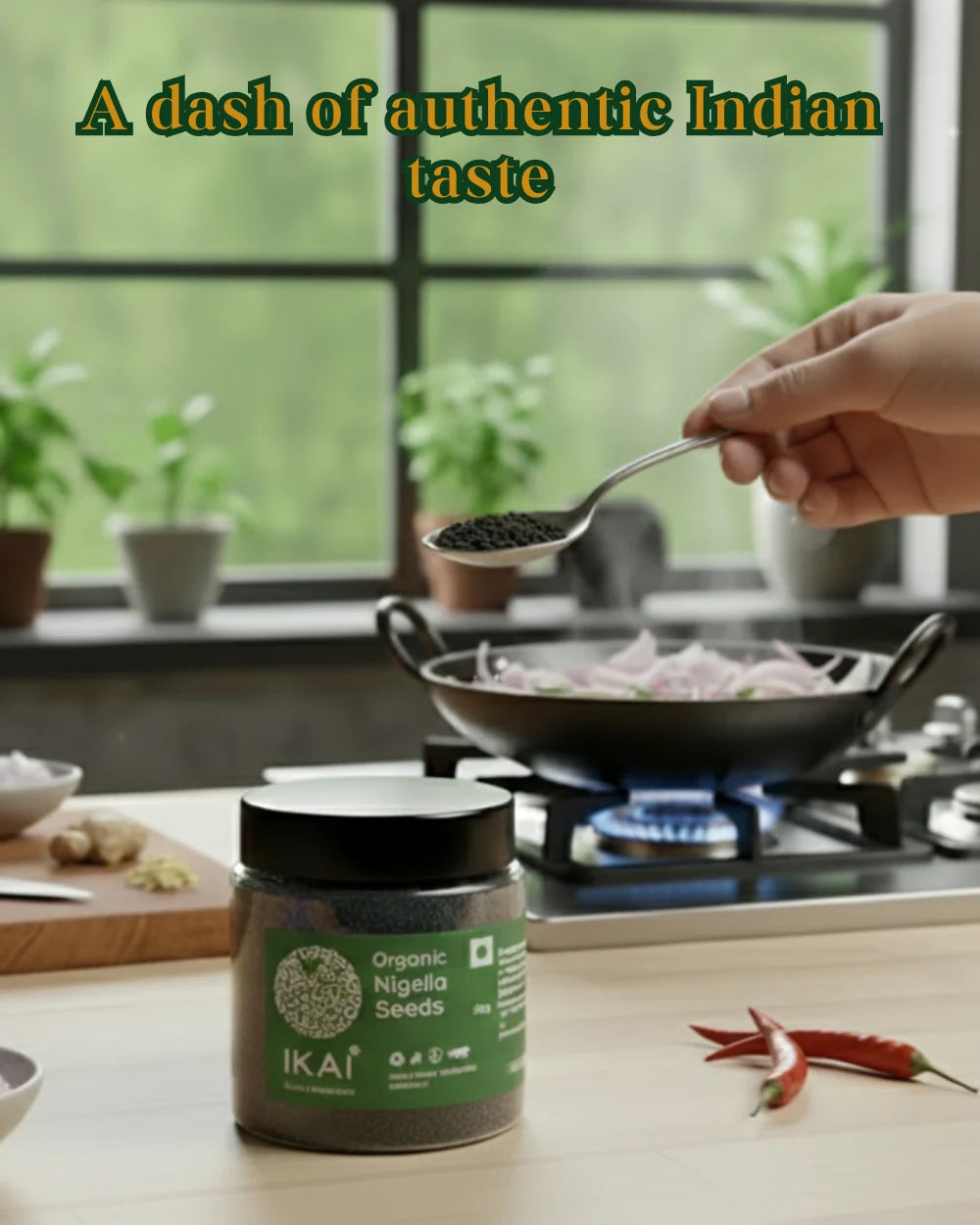 Natural Nigella Seeds | Kala Jeera | Kalonji | Mangrail | Aromatic Spice | 50g