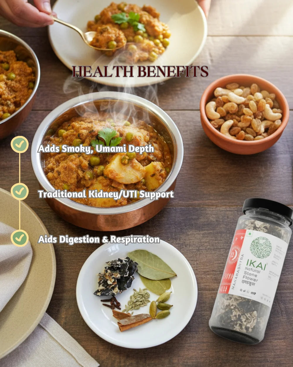 Natural Stone Flower | Dagad Phool | Regional Speciality-Maharashtra | Exotic | 25g