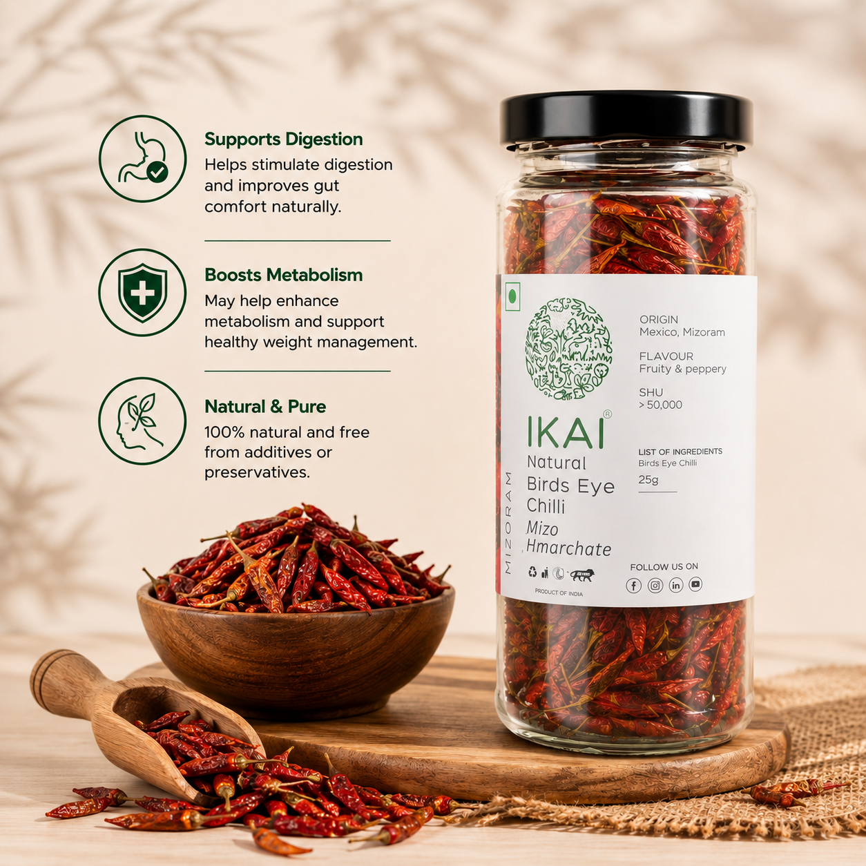 Natural Bird’s Eye Chilli