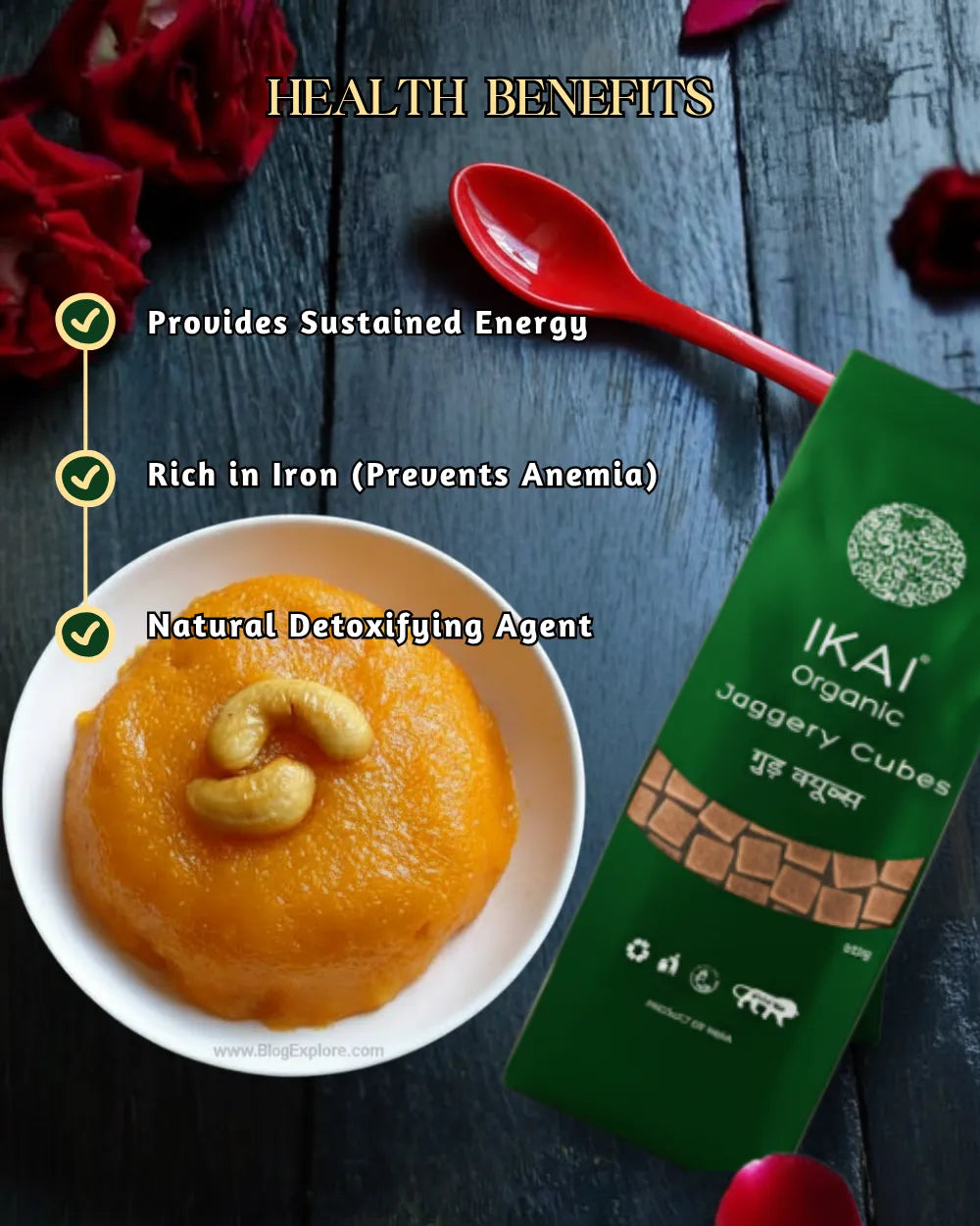 Organic Jaggery Cubes | Gur | Mineral Rich | Healthy and Organic Foods | 500g