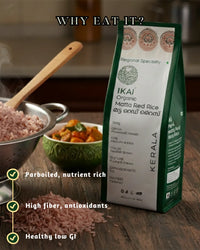 Organic Matta Red Rice | Parboiled | Plump | Regional Specialty-Kerala | 500g