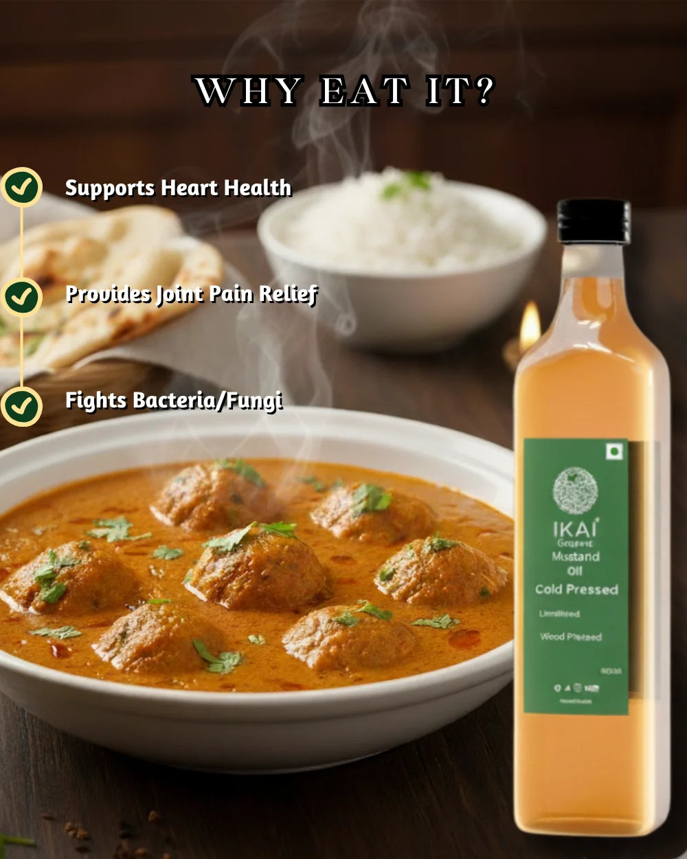 Organic Mustard Oil | Sarson Ka tel | Cold Pressed | Wood Pressed | 500ml
