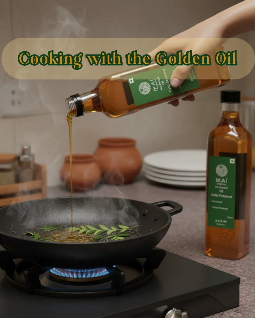 Organic Mustard Oil | Sarson Ka tel | Cold Pressed | Wood Pressed | 500ml