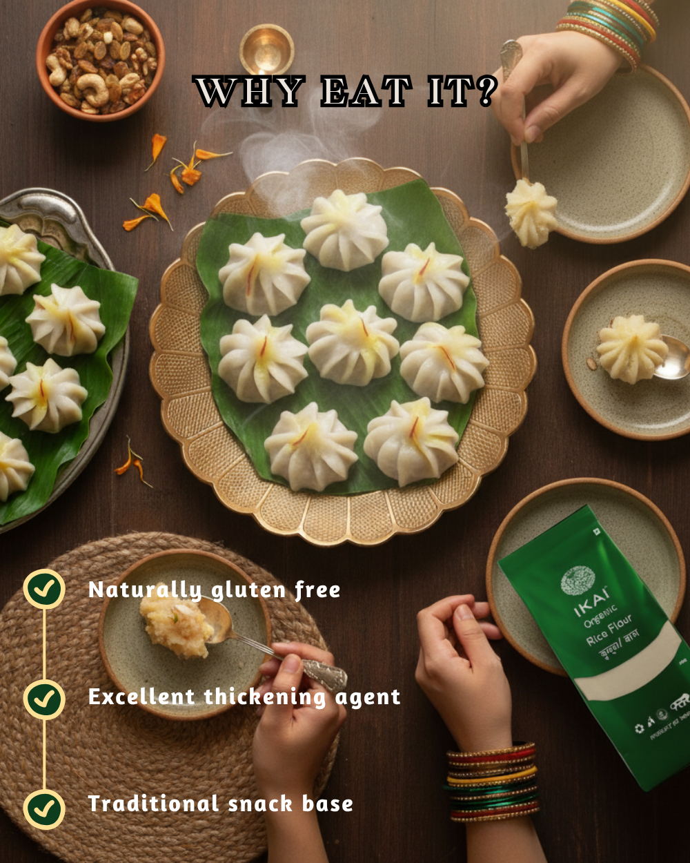 Organic Rice Flour | Chawal ka Atta | Gluten Free | Healthy and Organic foods | 450g