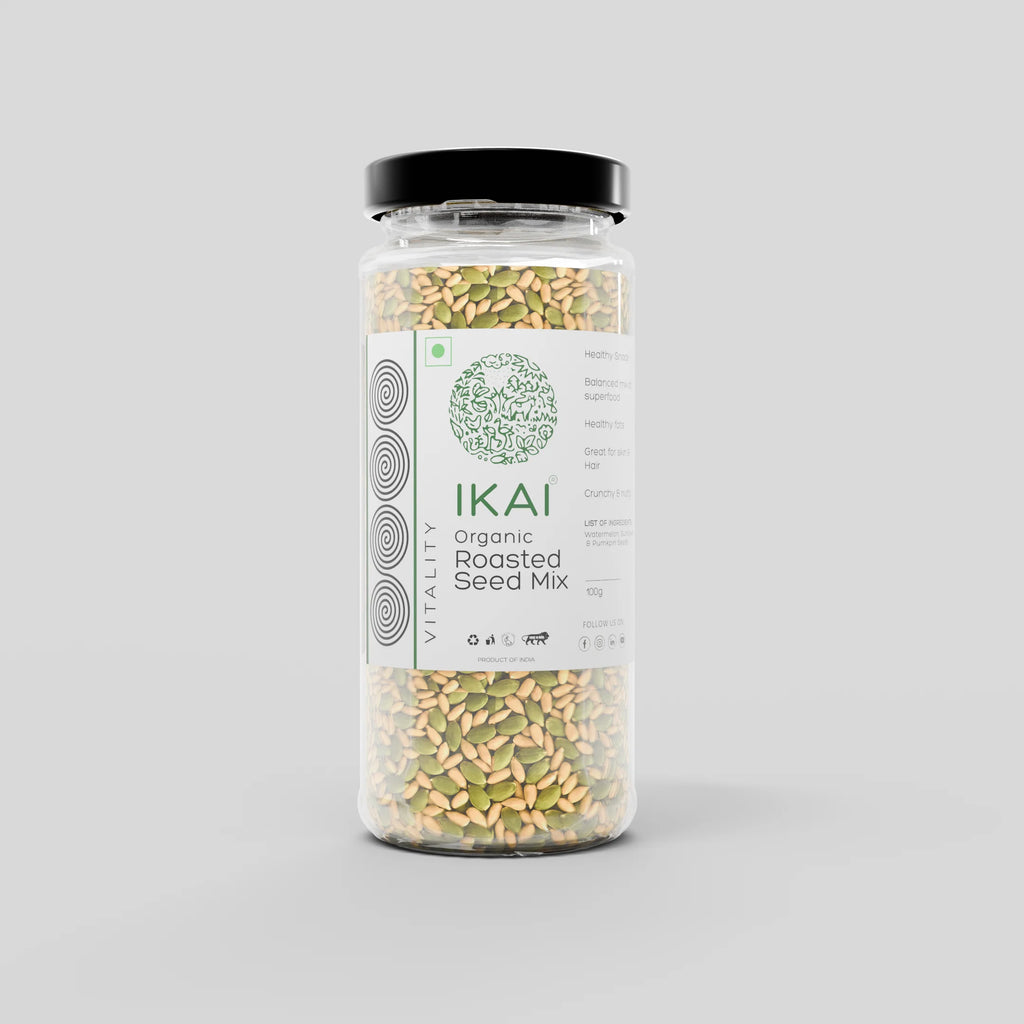 Organic Roasted Seed Mix | Customised For Vitality | Healthy Snack | 100g