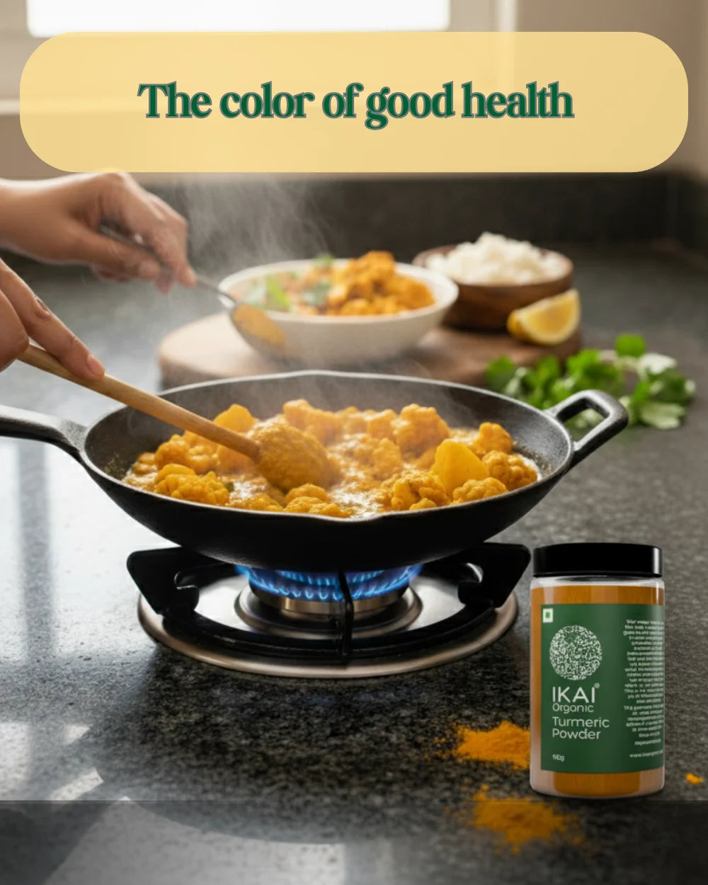 Organic Turmeric Powder | Haldi Powder | Medicinal | High Curcumin | 100g