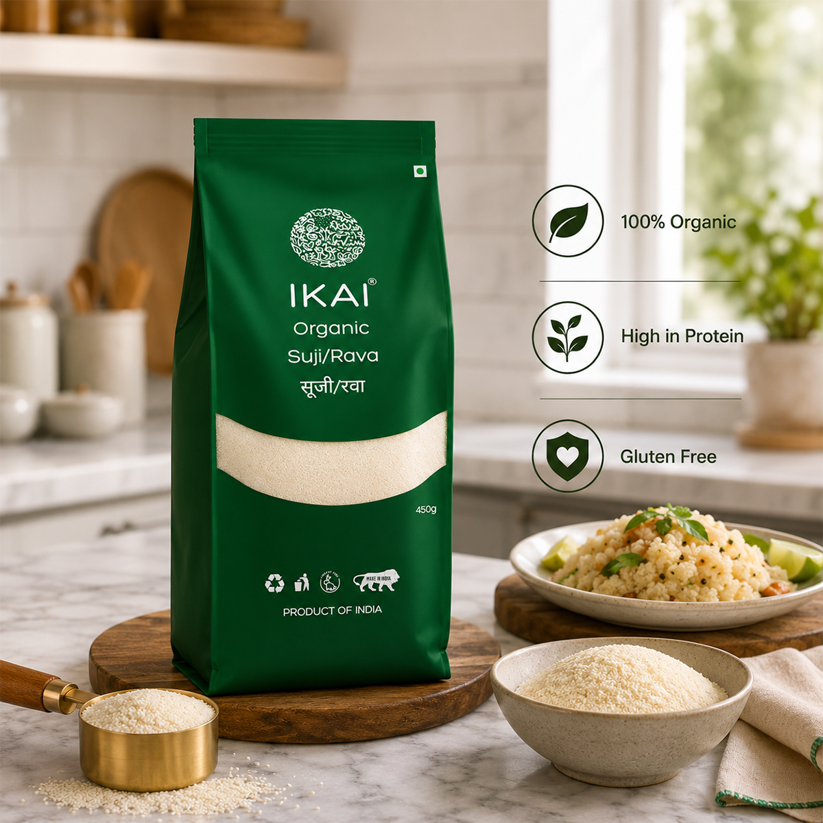 Organic Suji Rava - ikai organic