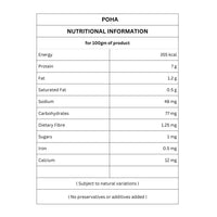Organic Poha | Nutritional Information | 500g | Ikai Organic
