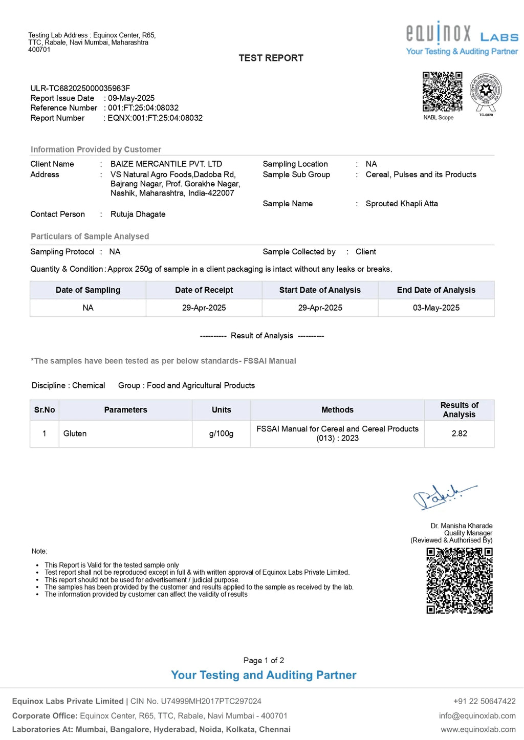 Organic Sprouted Khapli Atta | Ancient Emmer wheat | Sprouted | Customised for Vitality | 900g