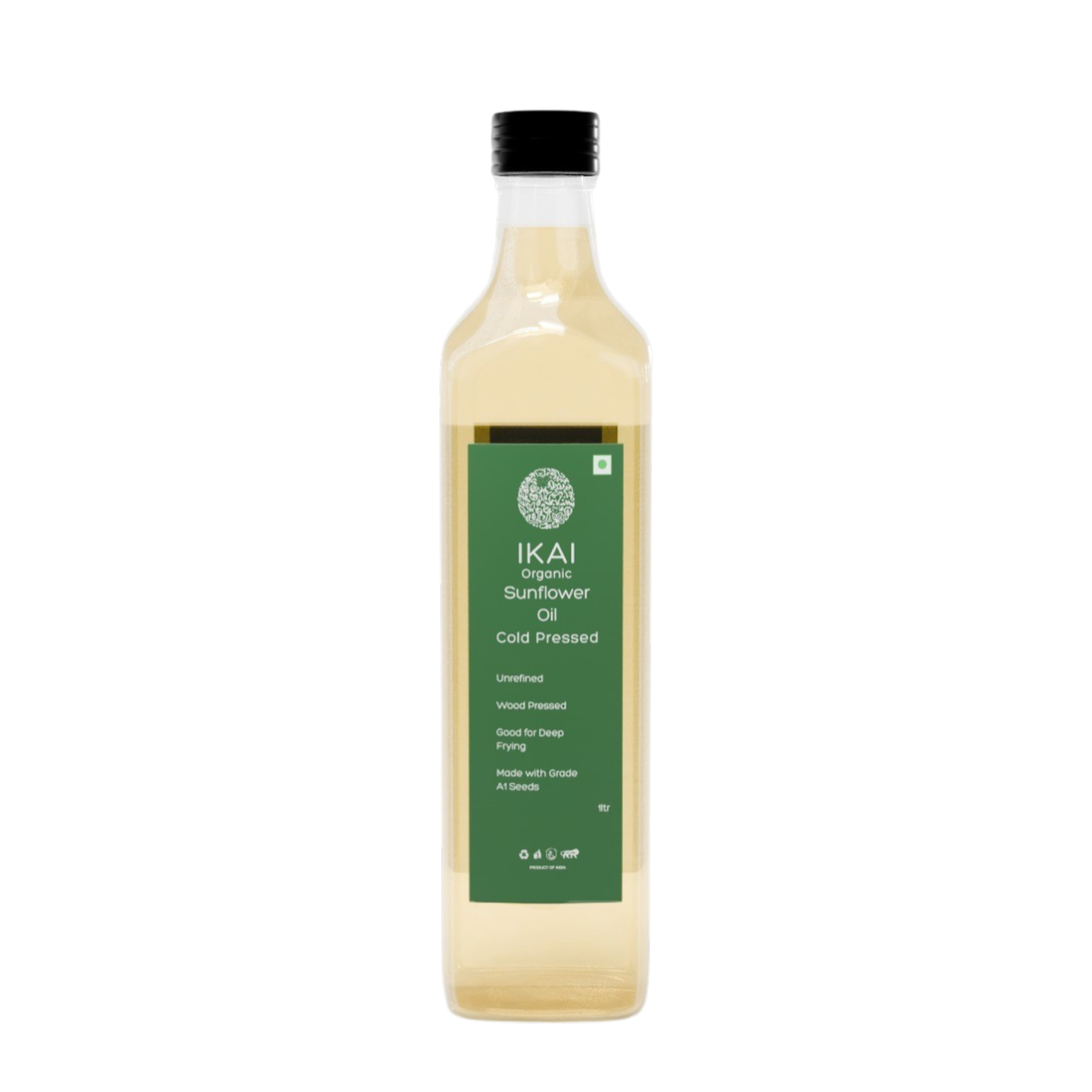 Organic Sunflower Oil | Cold Pressed | Wood Pressed | Unrefined | 1000ml