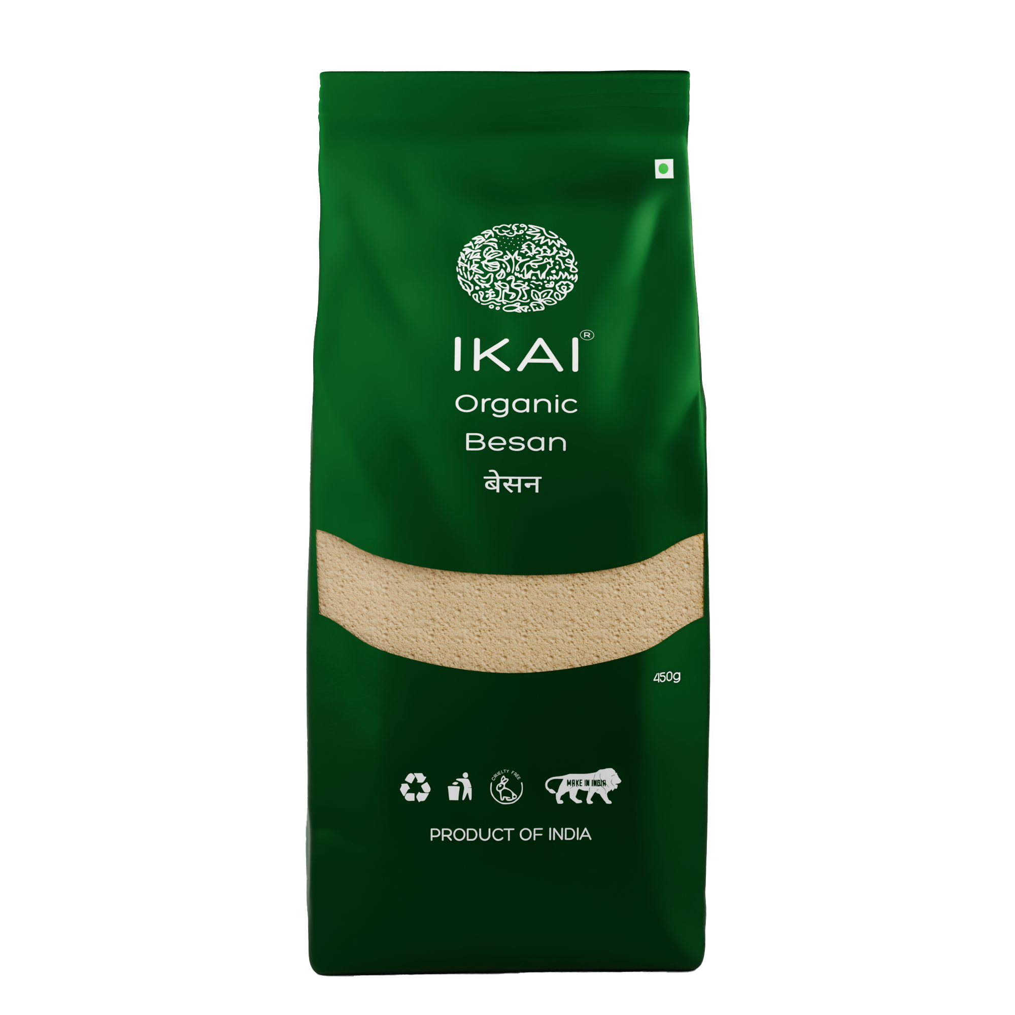 Organic Besan | Gram flour | Gluten Free | Natural Protein Foods | 450g