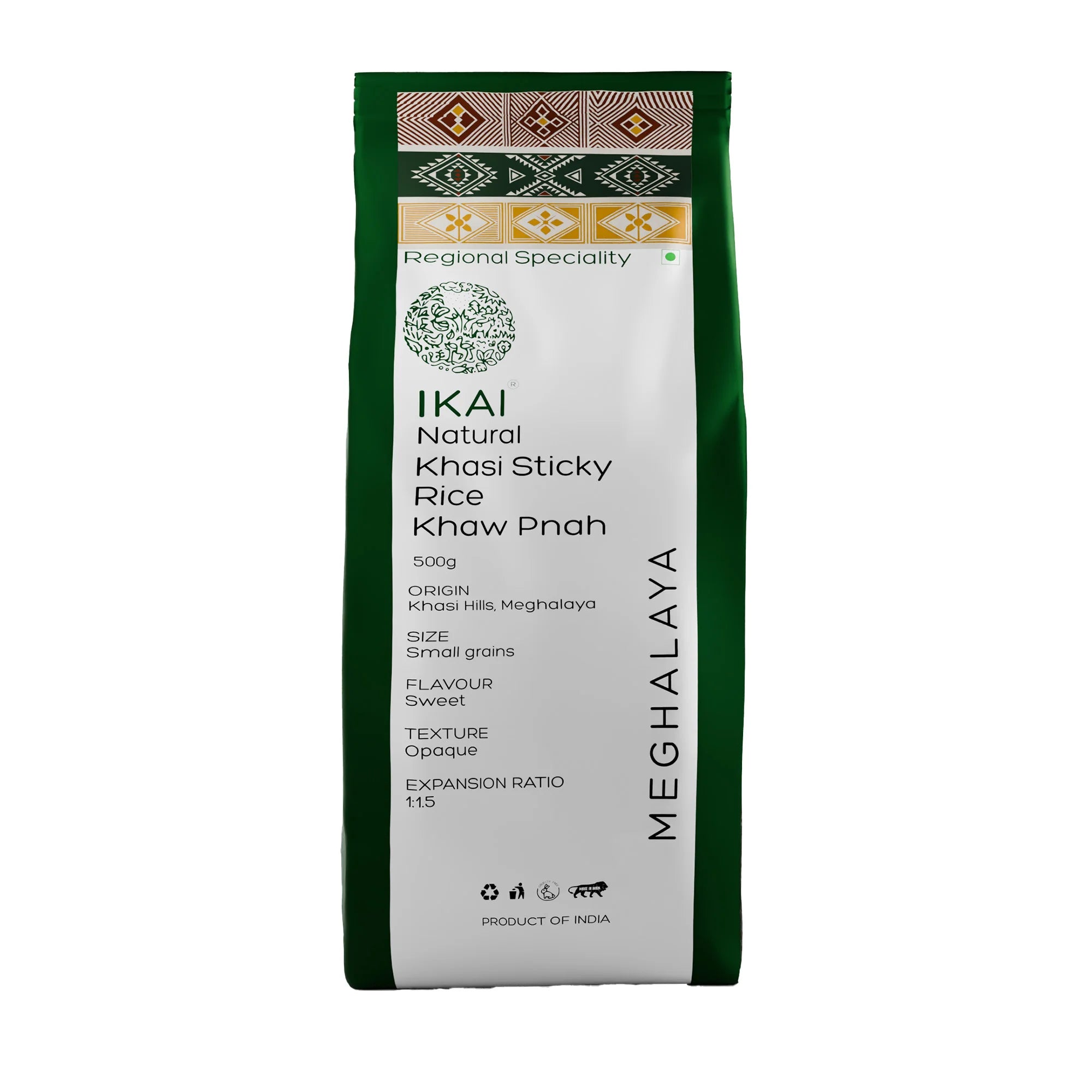 Natural Khasi Sticky Rice | Gelatinous | Regional Specialty-Meghalaya | 500g
