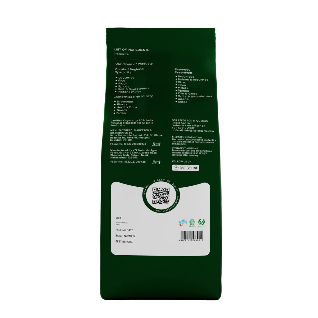 Organic Peanuts | Groundnut | Healthy Fats | Natural Protein Foods | 500g