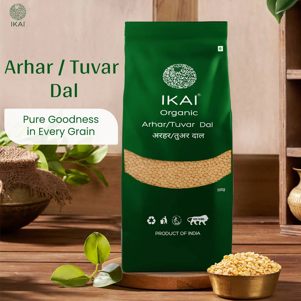 Organic Arhar/Tuvar Dal | Pigeon Pea | Gluten Free Indian Food | 500g