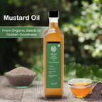 Organic Mustard Oil | Sarson Ka tel | Cold Pressed | Wood Pressed | 1000ml