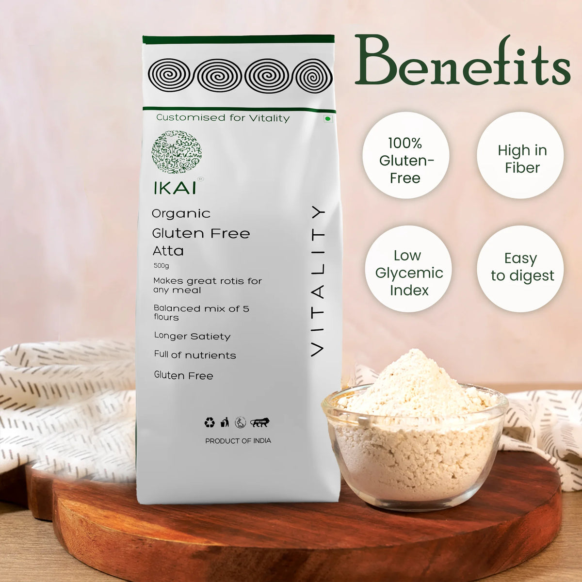 Organic Gluten Free Atta | Naturally Gluten Free – IKAI ORGANIC