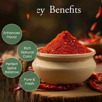 Organic Red Chilli Powder | Lal Mirch Powder | Pure | Red Colour | Hot | 100g