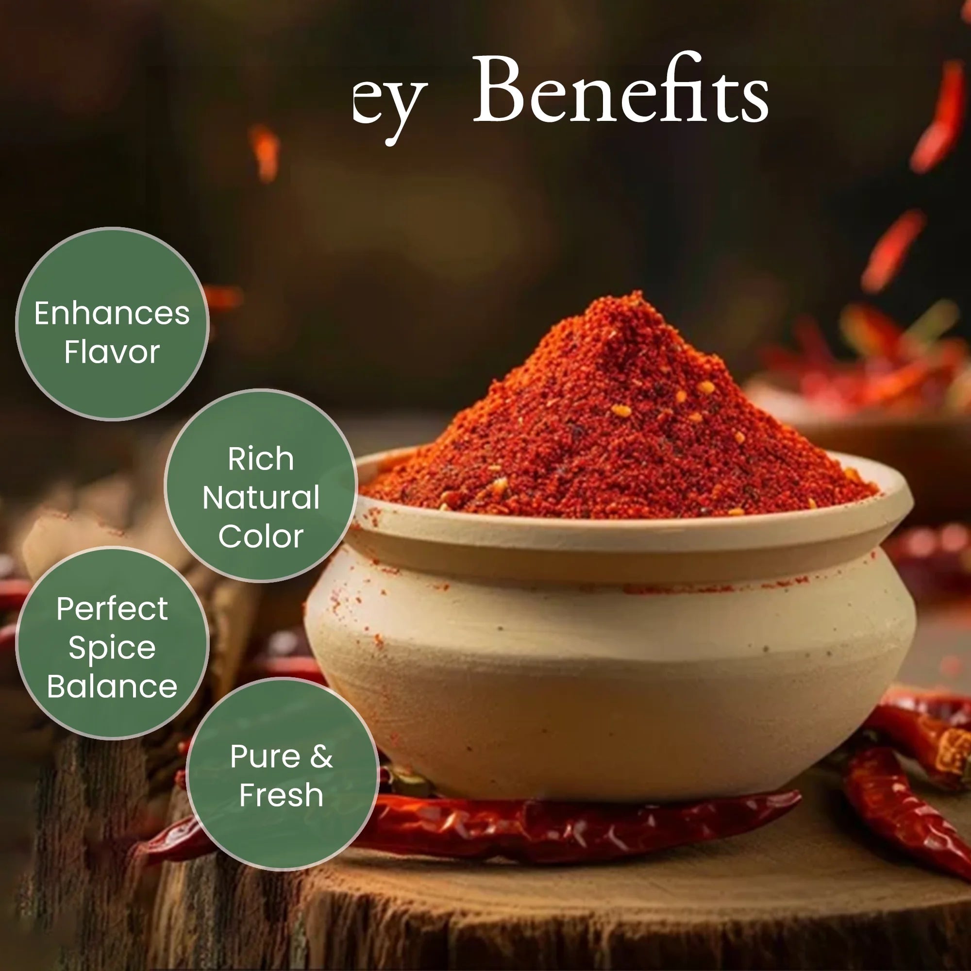Organic Red Chilli Powder | Lal Mirch Powder | Pure | Red Colour | Hot | 100g