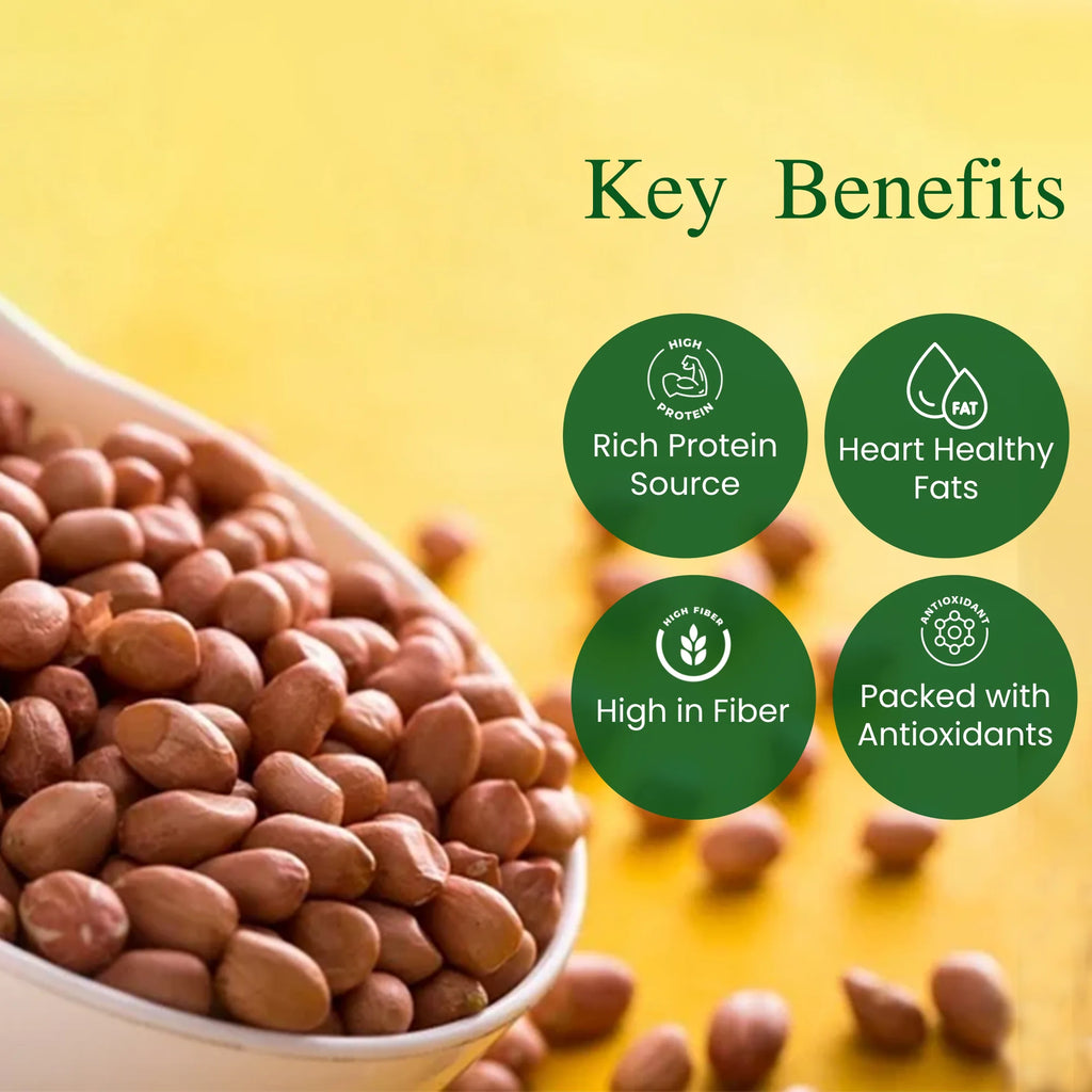 Organic Peanuts | Groundnut | Healthy Fats | Natural Protein Foods | 500g