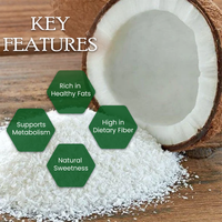 Natural Desiccated Coconut | High Fibre | Healthy Fats | Unsweetened | 250g