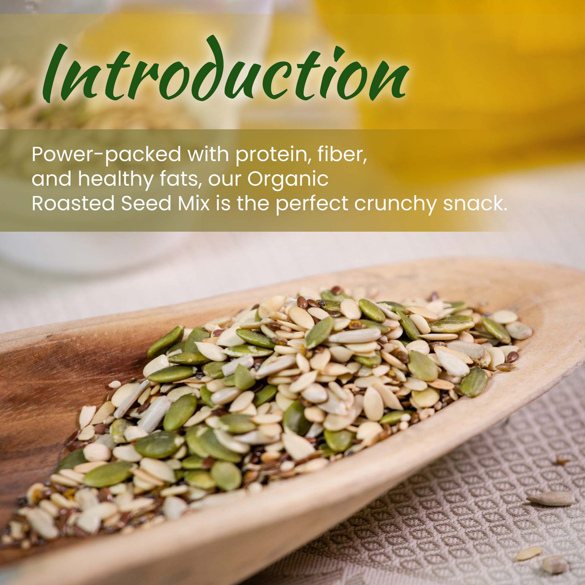 Organic Roasted Seed Mix | Customised For Vitality | Healthy Snack | 100g