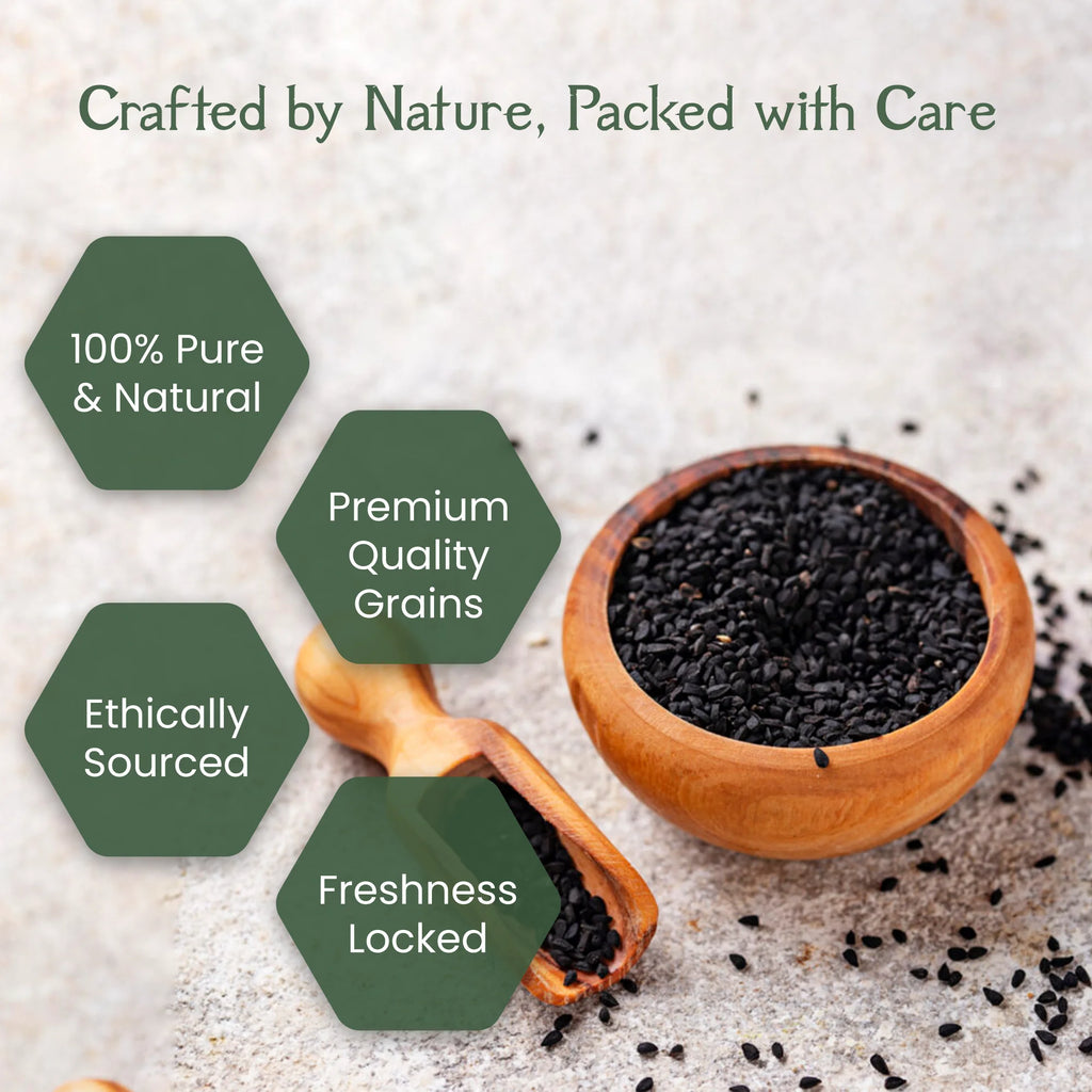 Organic Black Sesame Seeds | Kala Til | Healthy Seeds | Good Fats | 100g