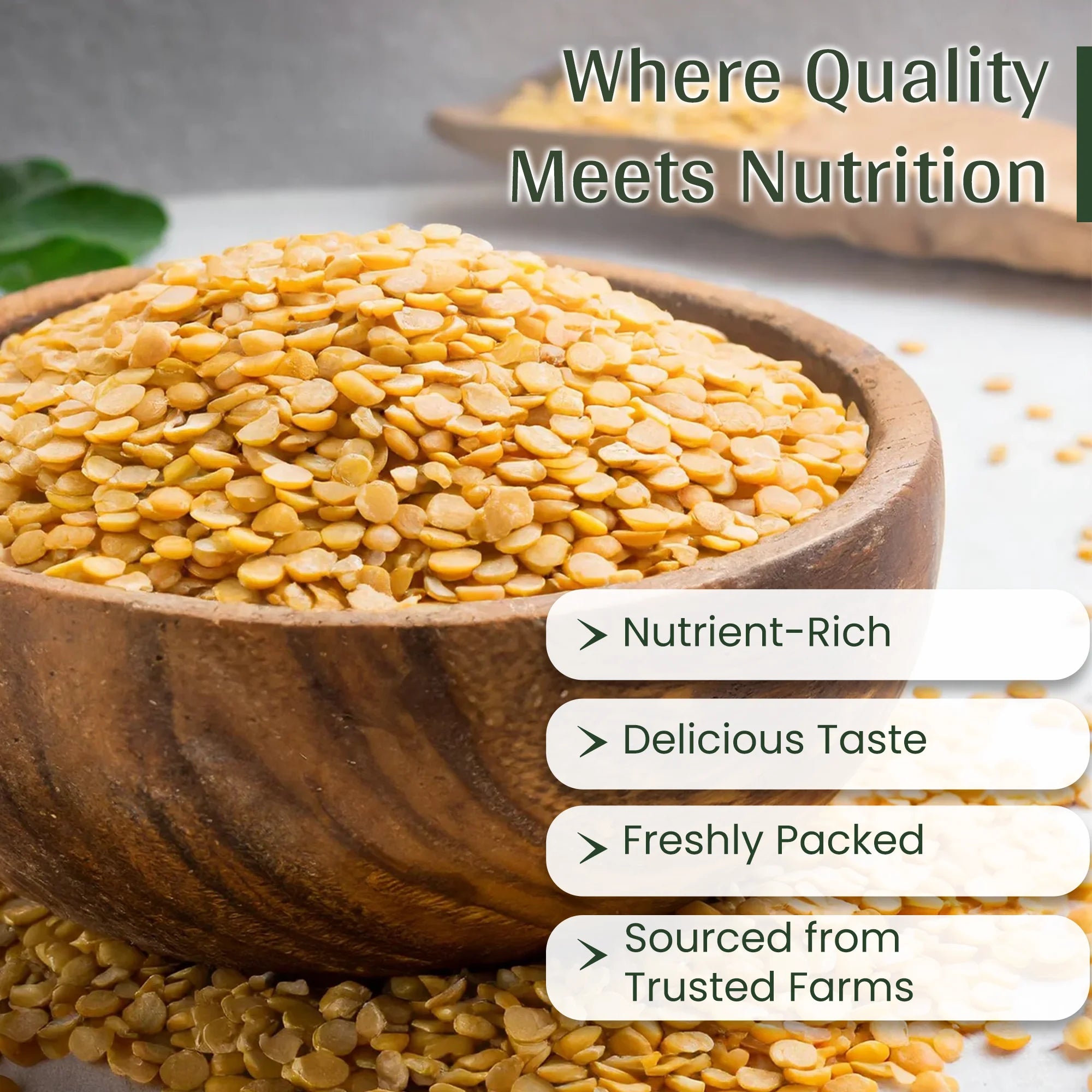 Organic Arhar/Tuvar Dal | Pigeon Pea | Gluten Free Indian Food | 500g