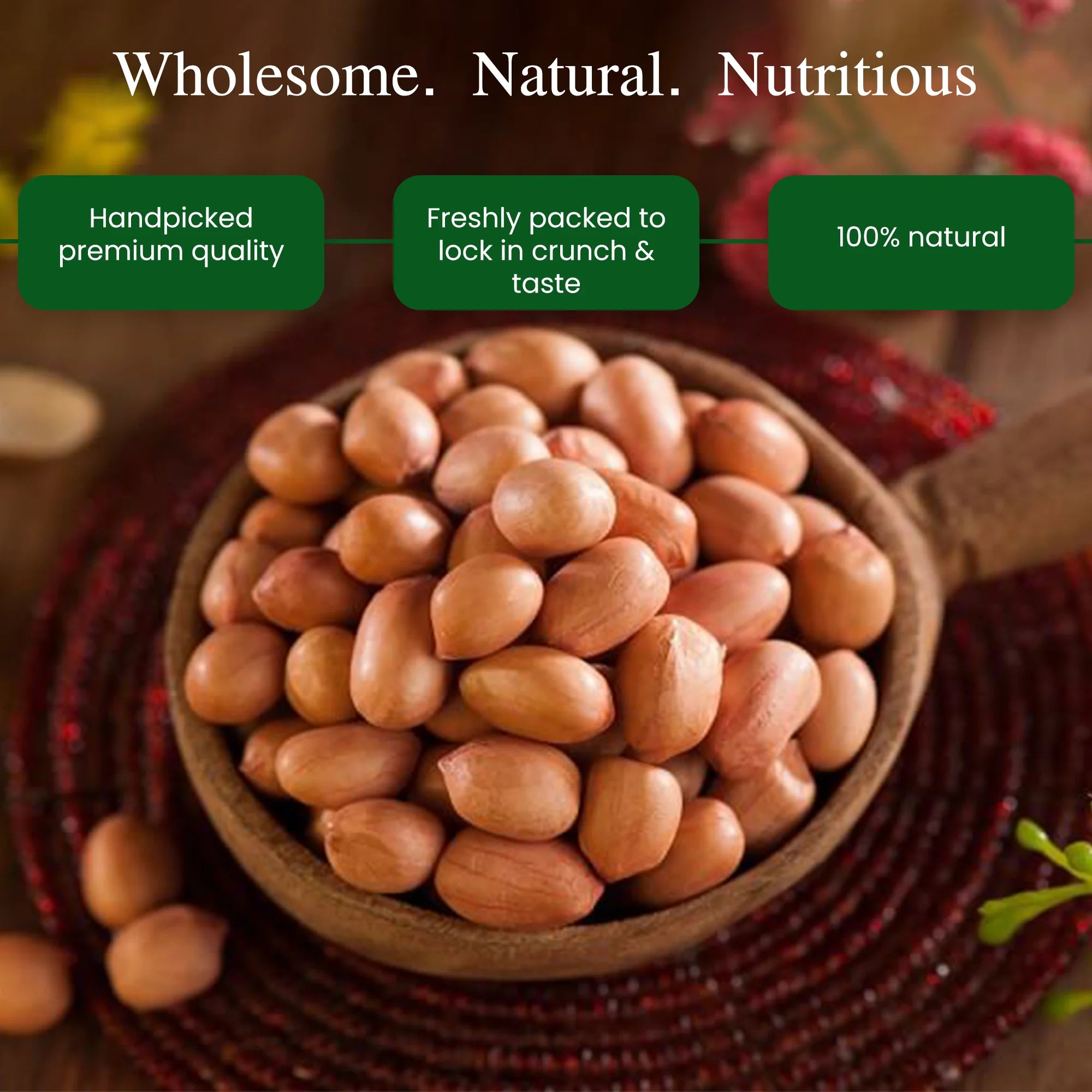 Organic Peanuts | Groundnut | Healthy Fats | Natural Protein Foods | 500g