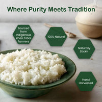 Natural Khasi Sticky Rice | Gelatinous | Regional Specialty-Meghalaya | 500g