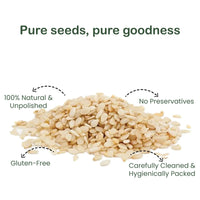 Organic White Sesame Seeds | Safed Til | Healthy Seeds | Good Fats | 100g