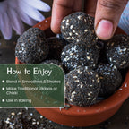 Organic Black Sesame Seeds | Kala Til | Healthy Seeds | Good Fats | 100g