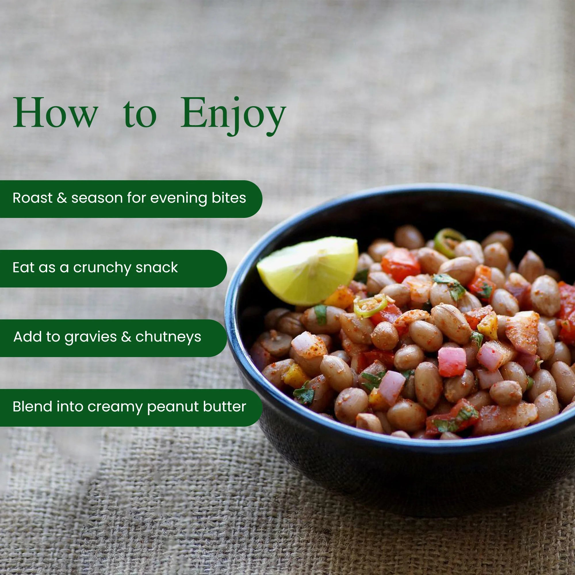 Organic Peanuts | Groundnut | Healthy Fats | Natural Protein Foods | 500g