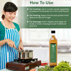 Organic Mustard Oil | Sarson Ka tel | Cold Pressed | Wood Pressed | 500ml