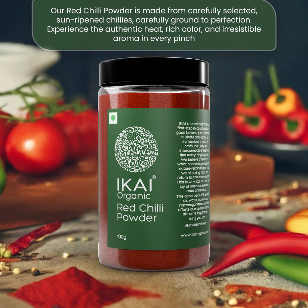 Organic Red Chilli Powder | Lal Mirch Powder | Pure | Red Colour | Hot | 100g