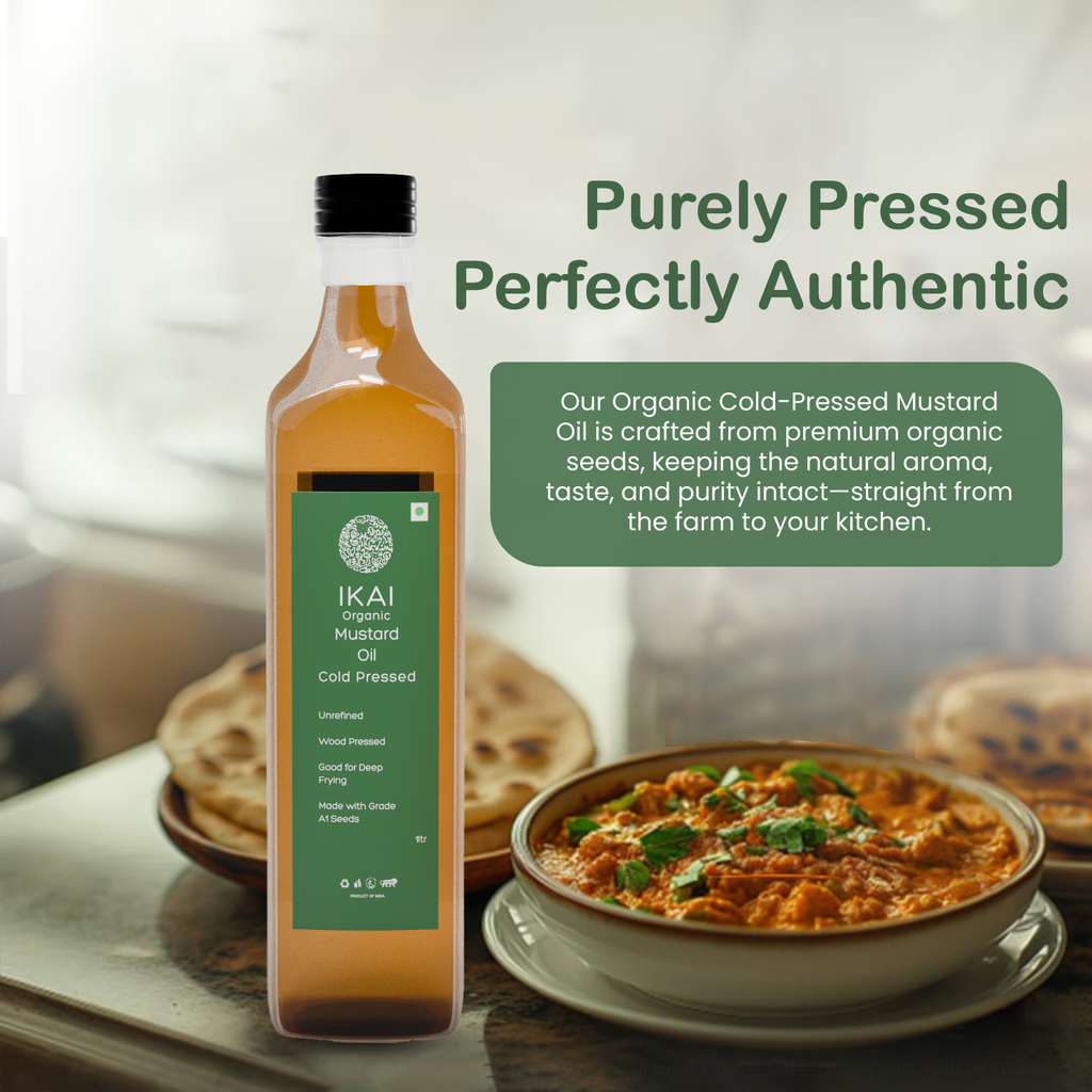 Organic Mustard Oil | Sarson Ka tel | Cold Pressed | Wood Pressed | 1000ml