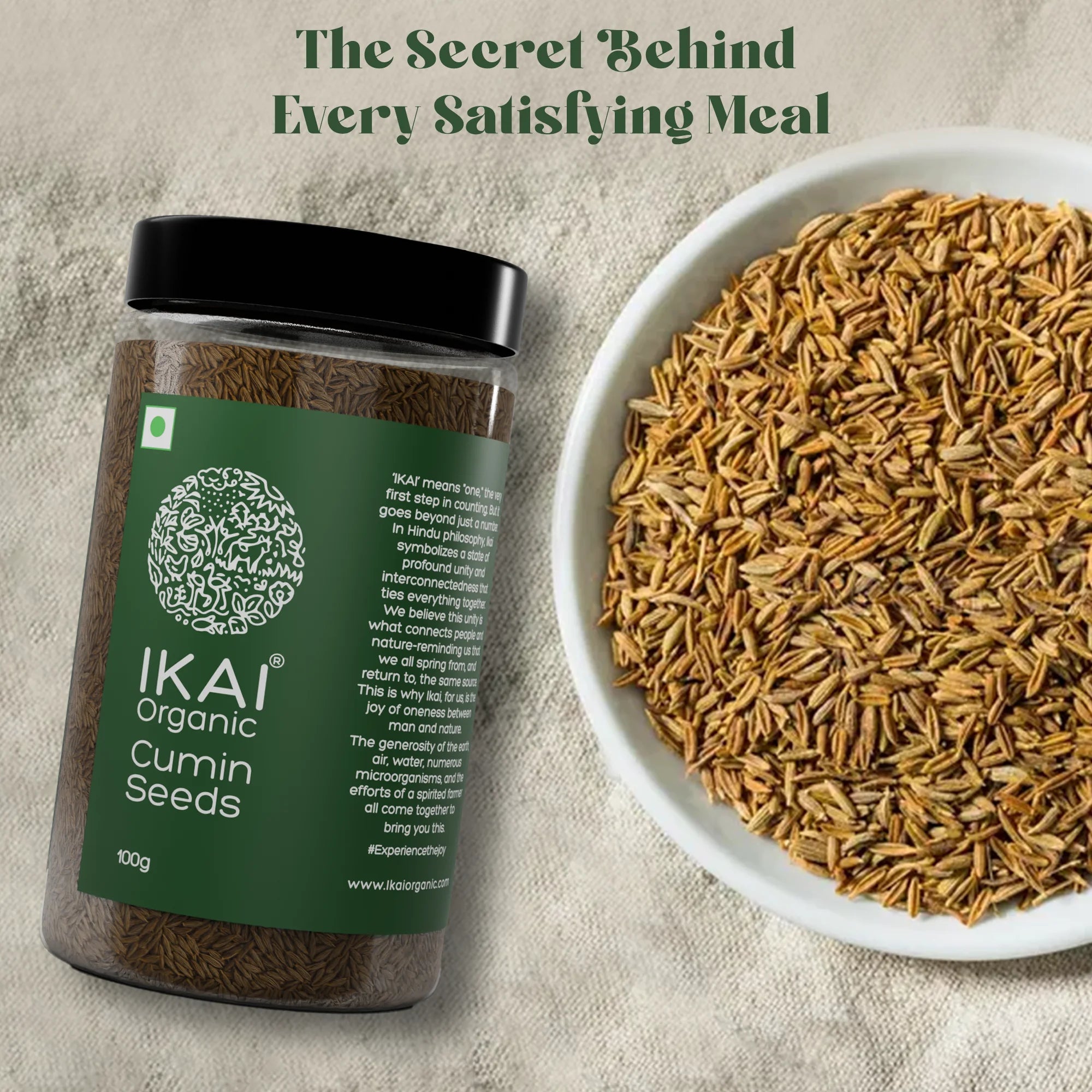 Organic Cumin Seeds | Sabut Jeera | Pure | Healthy & Aromatic | 100g