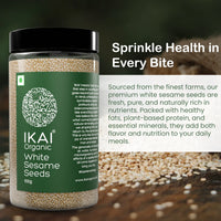 Organic White Sesame Seeds | Safed Til | Healthy Seeds | Good Fats | 100g