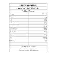 Organic Yellow Moong Dal | Yellow Gram | Gluten Free | 500g