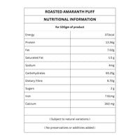 Organic Amaranth Puff | Roasted Ramdana/Rajgira | Fast Friendly | 150g