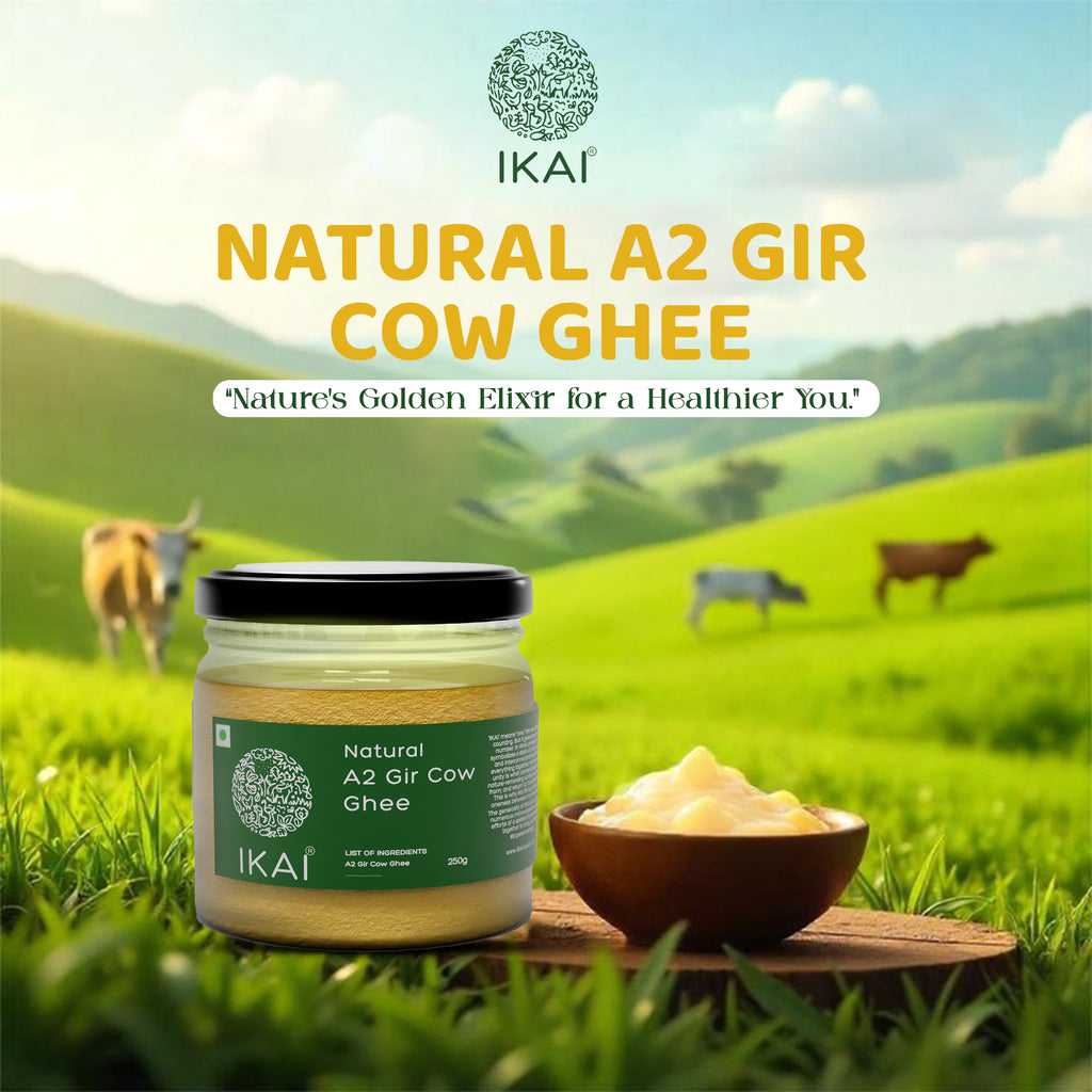 Natural A2 Gir Cow Ghee | Vedic Bilona Method | Curd Churned | 250g