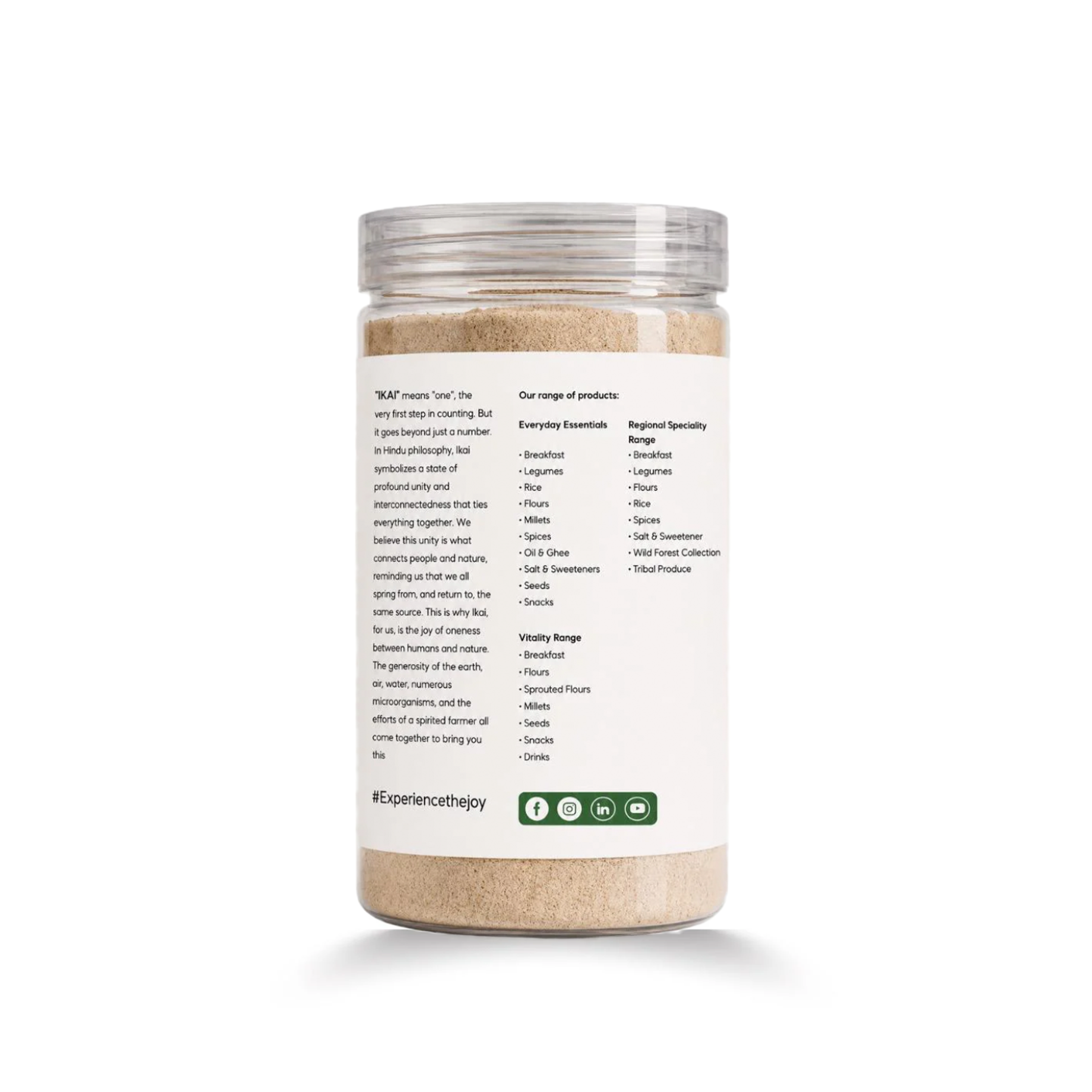 Organic Desi Protein Drink |Made from Black Chana Sattu |Natural Protein Food |Customised For Vitality |Gluten Free |250g
