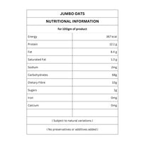 Organic Jumbo Oats | Nutritional Information | Ikai Organic