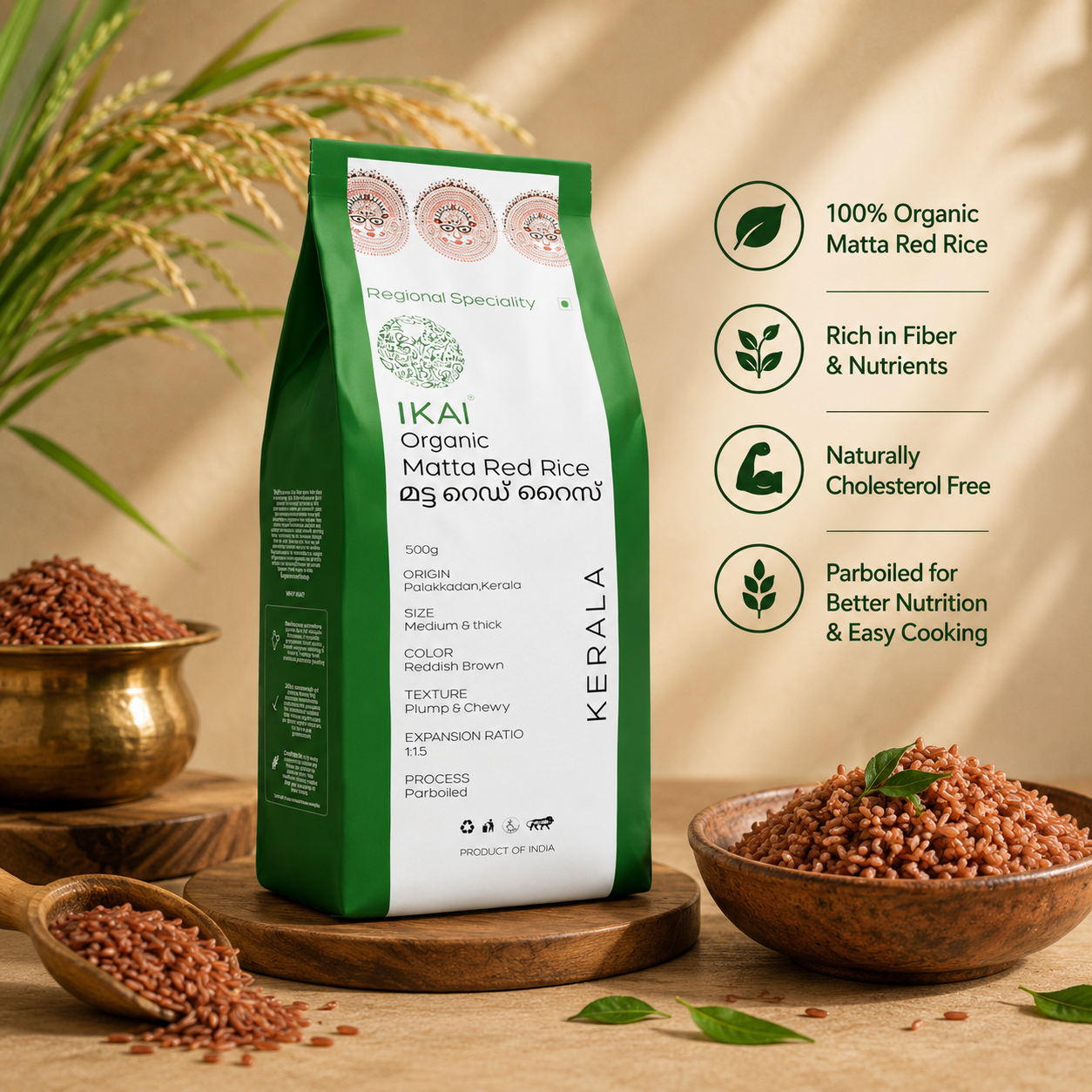 Organic Matta Red Rice - ikai organic