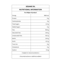 Organic Sesame Oil | Cold Pressed | Wood Pressed | Gingelly Oil | 500ml