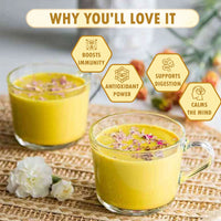 Natural Lakadong Turmeric Latte | Haldi Doodh | Customised For Vitality | Immunity Booster | 100g