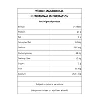 Organic Whole Masoor | Unpolished Red Lentil | 500g