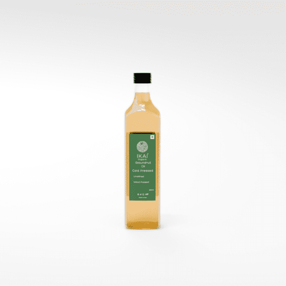 Organic Groundnut Oil (500ml) - Front Side 1