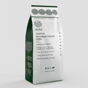 Organic Roasted Maize Dalia | Customised for Vitality | Healthy Breakfast | Gluten Free | 500g