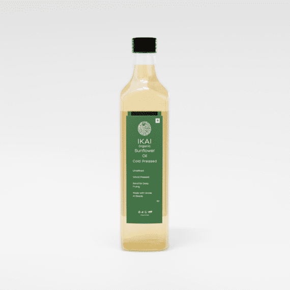 Organic Sunflower Oil (1000ml) - Front Side 1